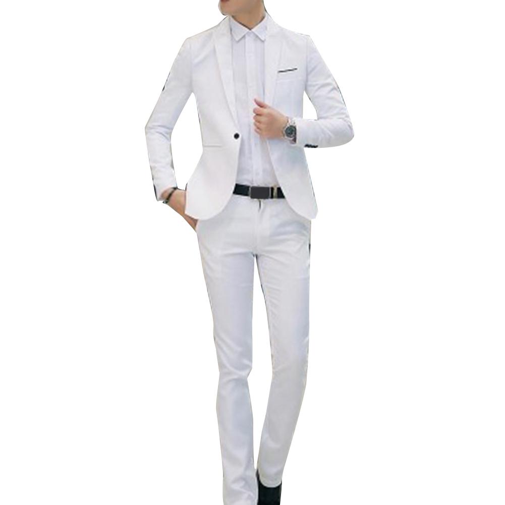 Male Formal Office Business Dress Suit Male Suits 2 Piece Sets Wedding Set Classic Blazers