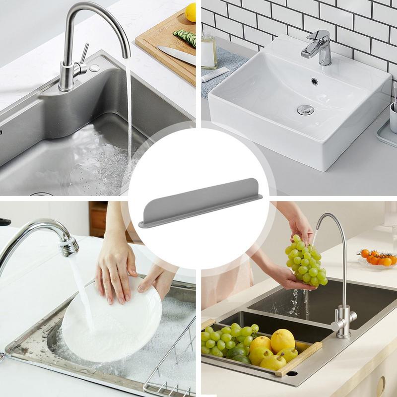 Kitchen Sink Splash Guard Silicone Sink Splash Guard Backsplash Reusable Splash Protector for Faucet Washing Dishes Kitchen Sink