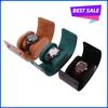 Luxury Wholesale PU Leather Portable Single Watch Travel Roll Organizer Packing Leatherette Storage Case Box Packaging