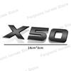 ABS Plastic 3D Letter Logo Car Body Fender Side Emblem Sticker For Proton X70 X50 Rear Trunk Badge Decals Accessories