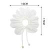 Multi-Layer Mesh Pleated Small Daisies Irregular Streamers Flower Decoration Corsage Headdress Wedding Dress Children'S Clothing Cloth Sticker