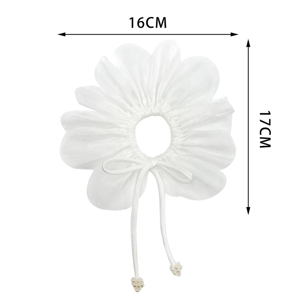 Multi-Layer Mesh Pleated Small Daisies Irregular Streamers Flower Decoration Corsage Headdress Wedding Dress Children'S Clothing Cloth Sticker
