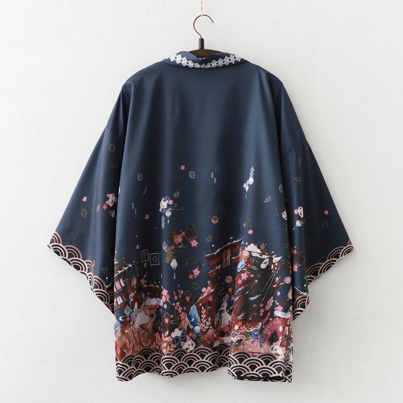 Summer Loose Japanese Samurai Kimono Streetwear Cardigan Cosplay Haori Harajuku Women Men Yukata Traditional Clothing