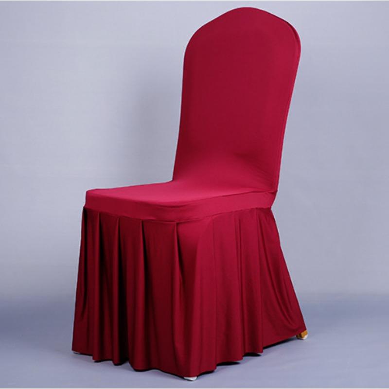 Hotel Wind Table and Chair Banquet Chair Cover Thickened Elastic Conference Hotel Wedding Special Oxford Skirt Hem Chair