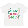 Inktastic Nonna Loves Me Granddaughter Toddler T-Shirt Girls Grandkids Clothing