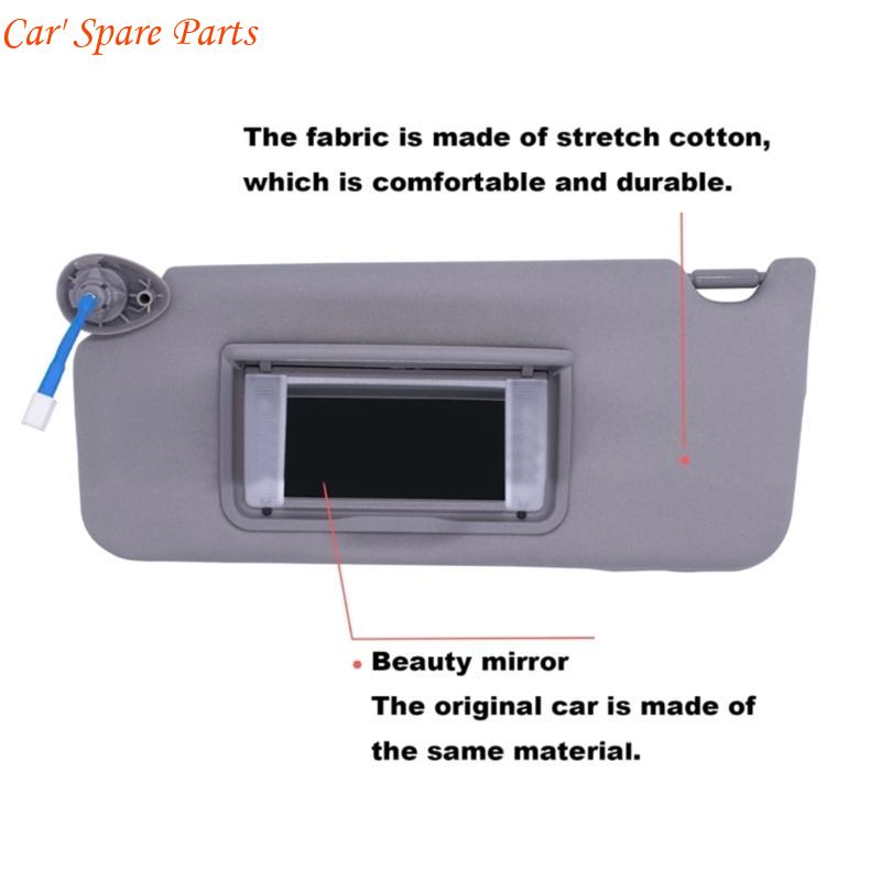 Y4UA 83280TA5A51ZA Illuminated Sunshade Vehicle Sun Visors with LED Lights & Mirror