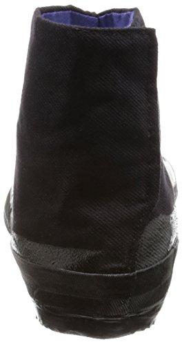 Moonstar Tabi Work Socks with Crotch, Men's and Women's, Improved 3-Piece Tabi A, Black, Size 27.0 cm, 2E