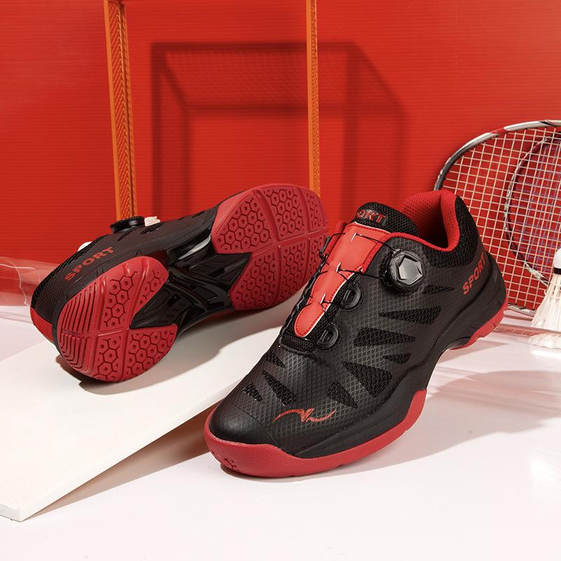 Carbon Plate Rotating Buckle Badminton Shoes Training Tennis Shoes Table Tennis Shoes Couple Volleyball Shoes Professional Badminton Shoes