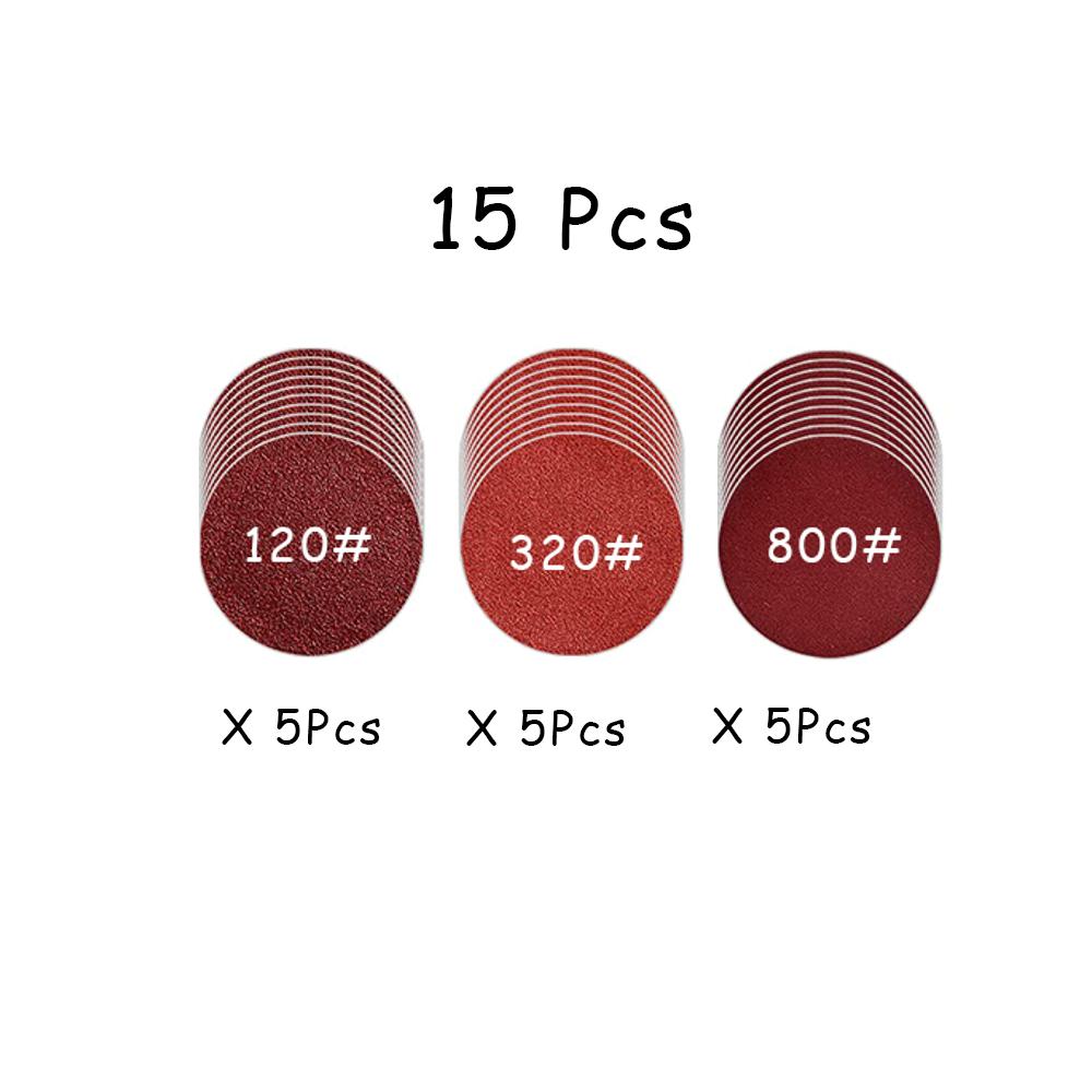 15-65 Pcs Car Headlight Repair Restoration Kit 3 Inch 75mm Sanding Plate Waxing Sponge Sanding Pad for Polishing and Sanding