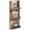 Magazine Rack with Shelf Reclaimed Wood Look 43 x 11 x 102 cm Engineered Wood