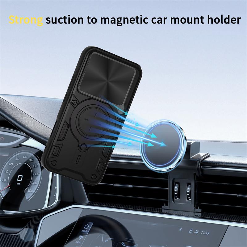 For Honor400Lite 5G Case Slide Lens Camera Shockproof Armor Phone Case For Honor 400 Lite Honer 400Lite Light Ring Holder Cover