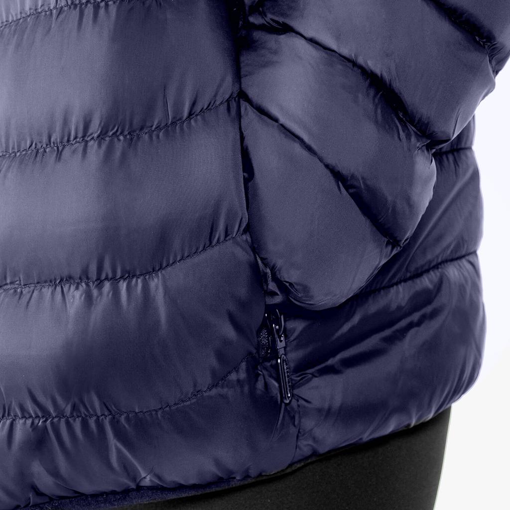 USB heated jacket for women and men, winter quilted, warm, plus size xl, navy blue, size M