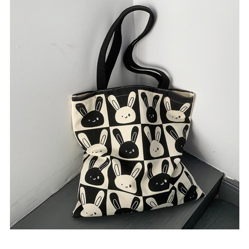 Cute Rabbit New Canvas Bag Female Single Shoulder Large Capacity
