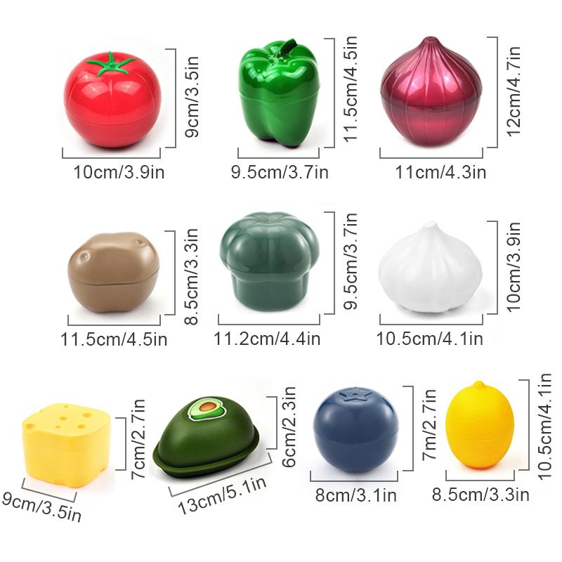 

Leeseph Food Savers Avocado Keepers Storage Container for Onion Lemon Pepper Tomato Garlic Creative Kitchen Refrigerator Gadget голубика
