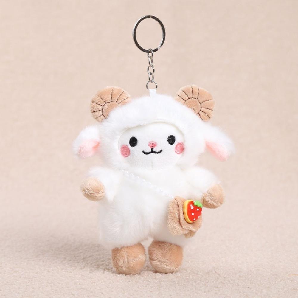 PP Cotton Plush Pendant Soft Plush Sheep Doll Portable Bag Charm  Key Accessory