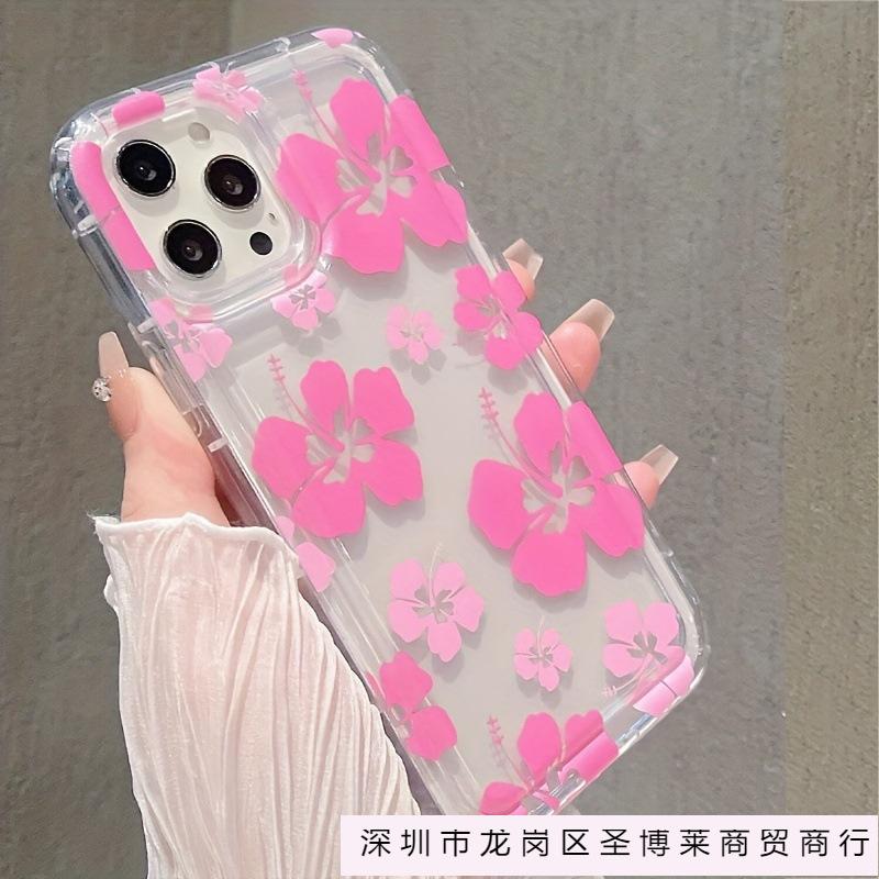 Simple full screen flower apple 15 mobile phone case iphone14promax soft rubber 13/12/11 all-inclusive anti-drop xr