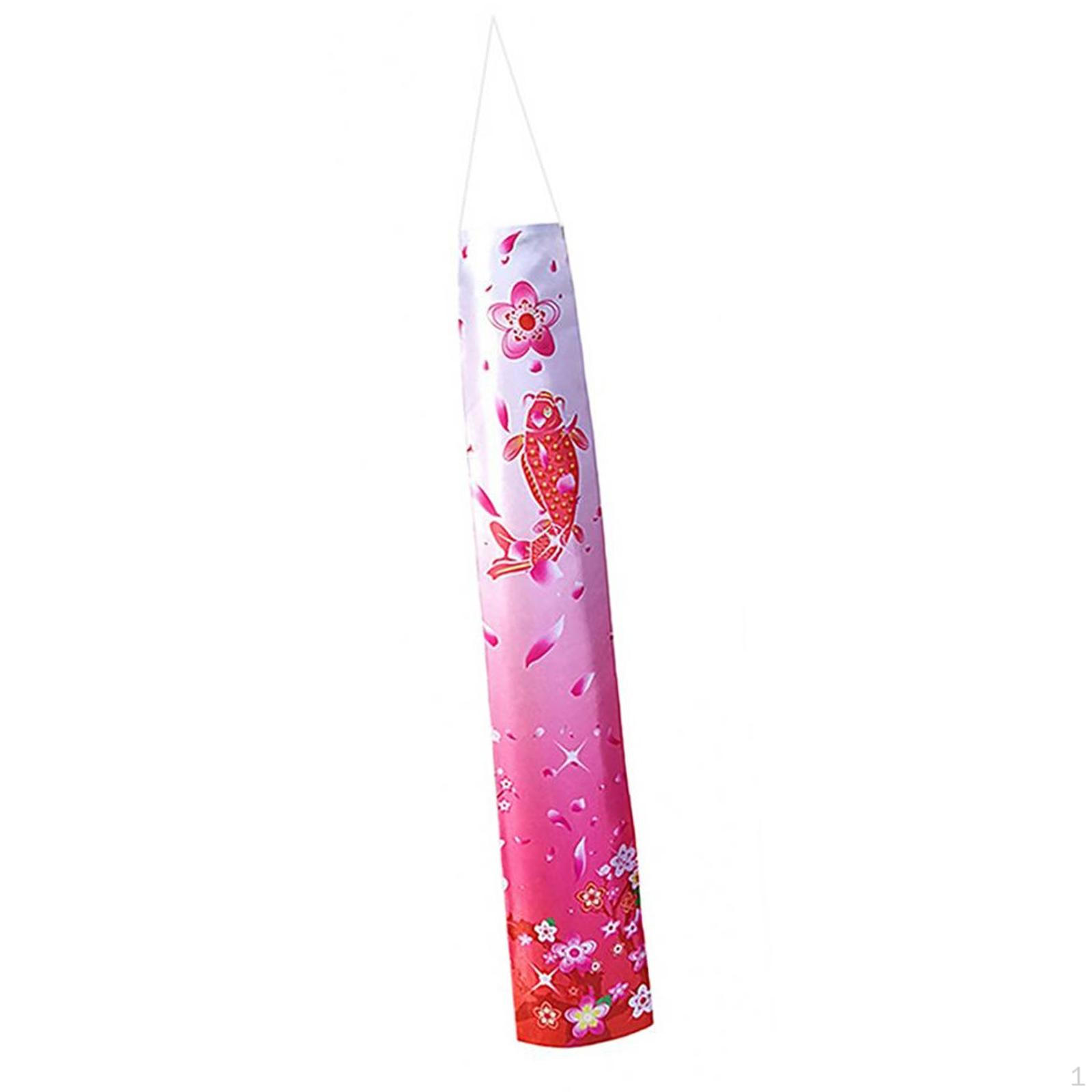 Colorful Japanese Carp Windsock Hanging Decoration for Outdoor Style A