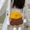 Charming Japanese Style Plush Potato Cartoon Crossbody Bag For Kids With Fun Print