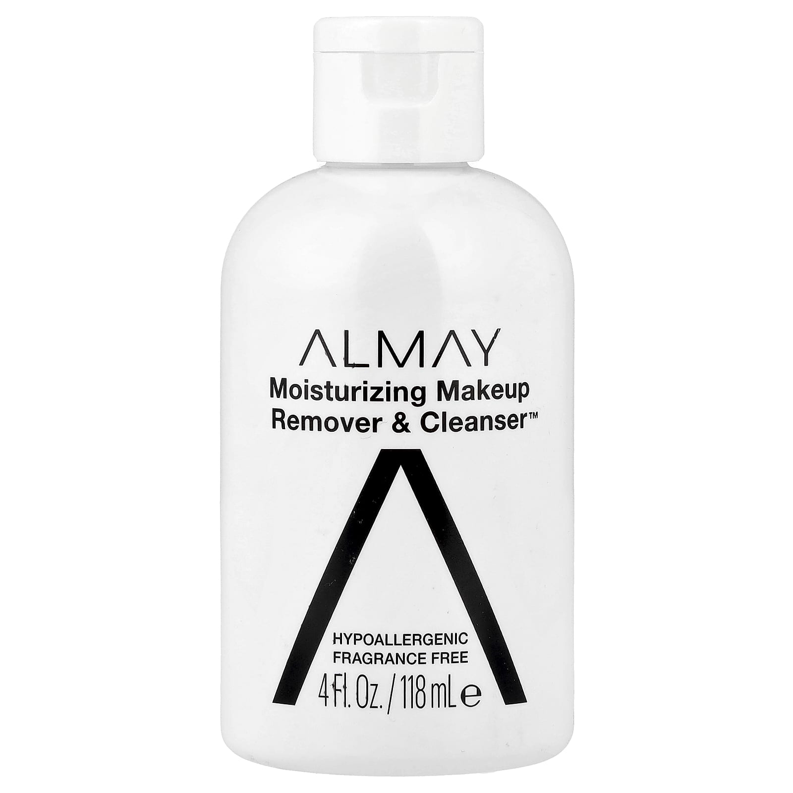 

Almay, Moisturising Makeup Remover & Cleanser™, Fragrance-Free, 4 fl oz (118 ml)