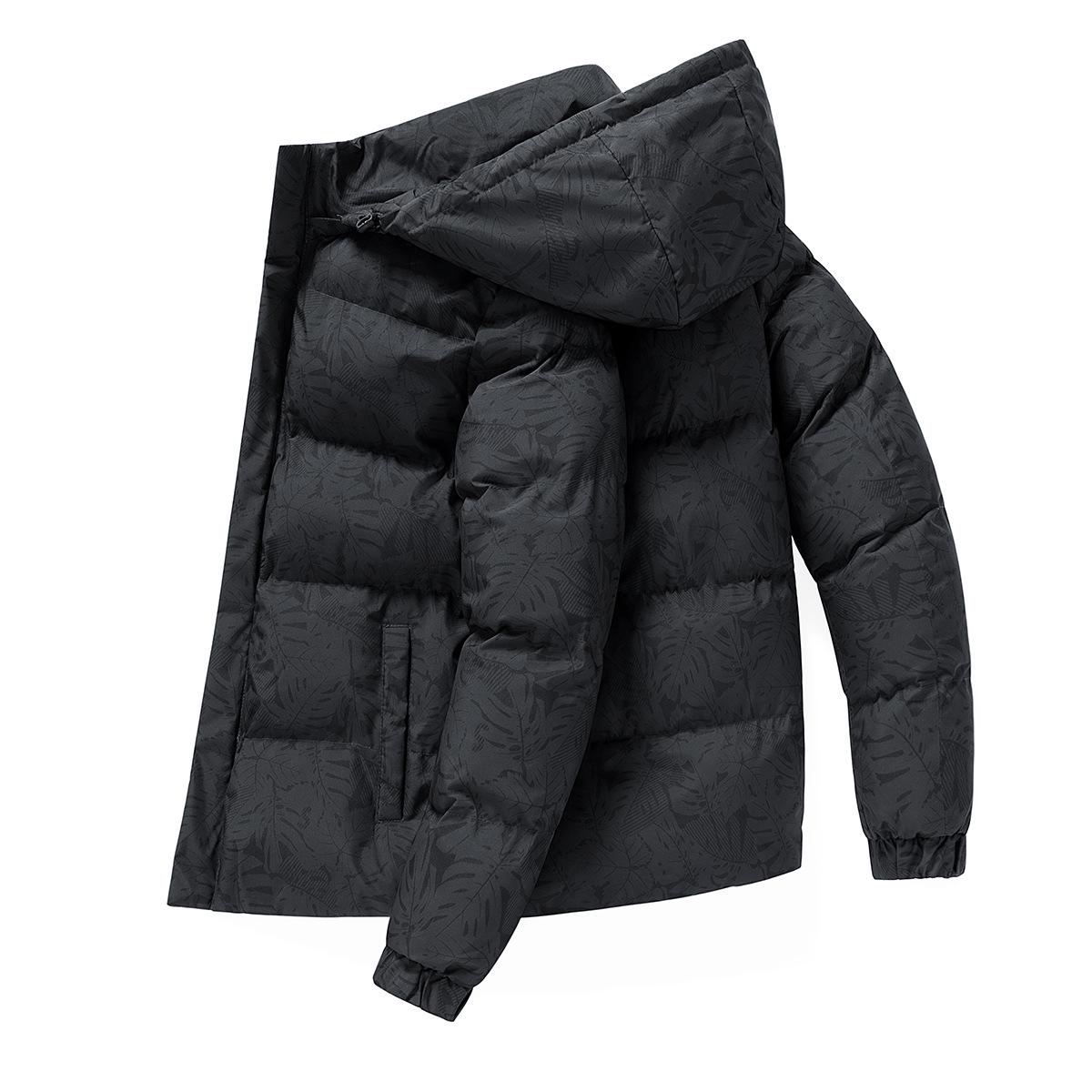 

Мужское модное зимнее пальто из хлопка со съемным капюшоном - толстая куртка большого размера для молодежи 4X-Large