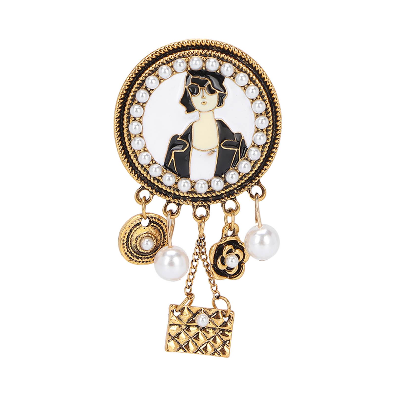 

Exquisite Retro Brooch Women Pattern Alloy Brooch Pin Vintage Clothes Accessories