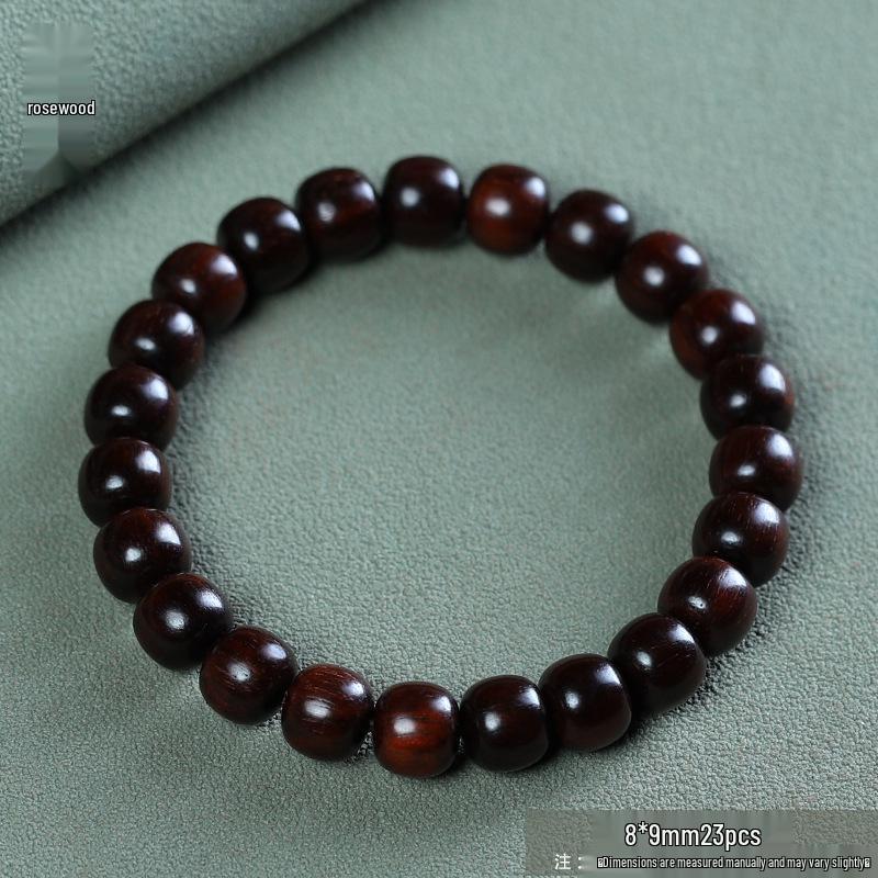 Temple Sandalwood Multi-Treasure Buddhist Rosary Beads Bracelet - Wenge Accessories Gift
