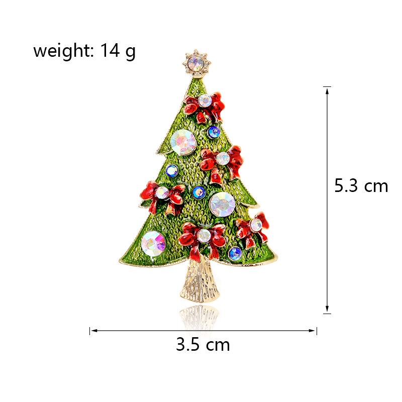 Высококачественная рождественская брошь: Дизайны: Лось, Дерево, Снеговик, Колокольчик