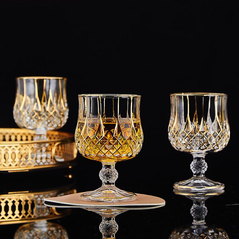 Handun Crystal Whiskey Decanter Set with 2 Glasses