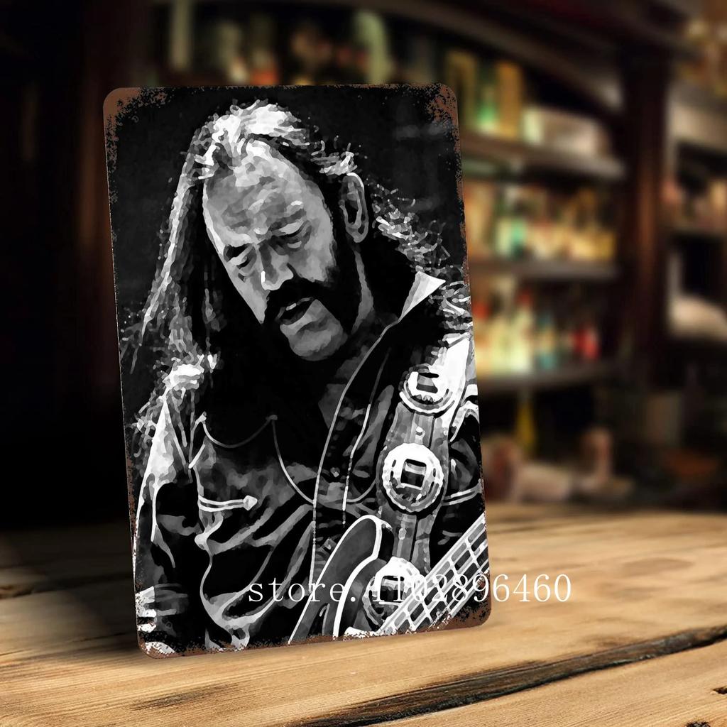 Lemmy kilmister Metallschilder & Schilder Wanddeko Vintage Blechschilder Captain Metall Poster Dekor für Bar Pub Club Wanddekoration