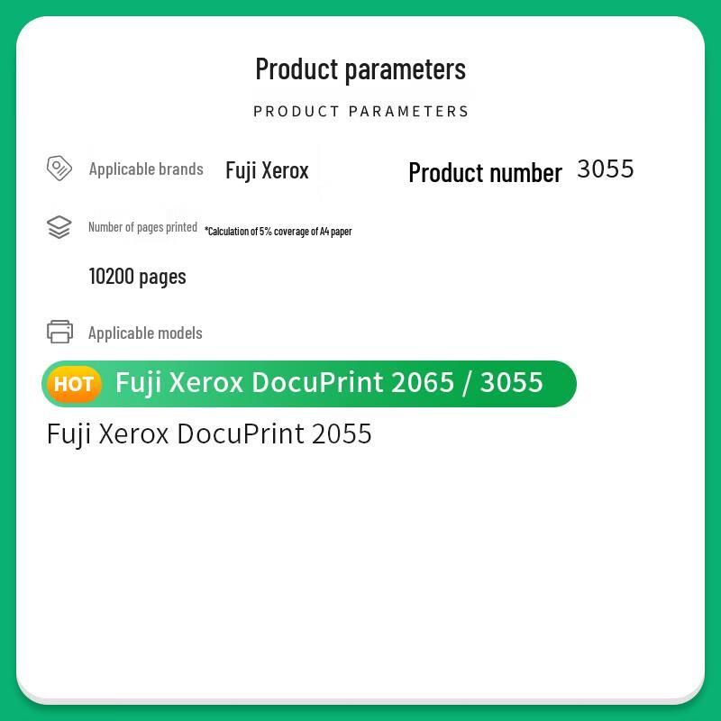 Compatible Toner Cartridge for Fuji Xerox DocuPrint 2055/2065/3055