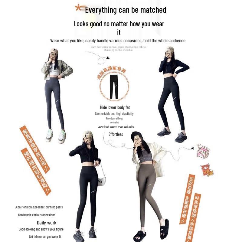 Langsha Women's High-Waist Yoga & Fitness Leggings with Pockets