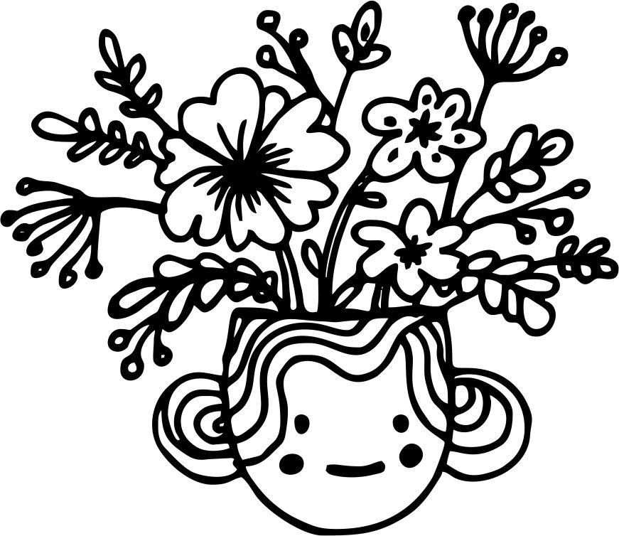 Printtoo Diary Card Cup Floral Design Square Wooden Rubber Stamp Scrap-booking-2 x 2