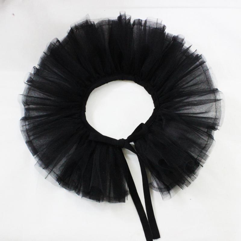 Netz Dekorative Flauschige Kragen Stola Mehrlagiger Tüll Abnehmbare Halskrause Falscher Kragen Kostüm Cosplay Requisiten