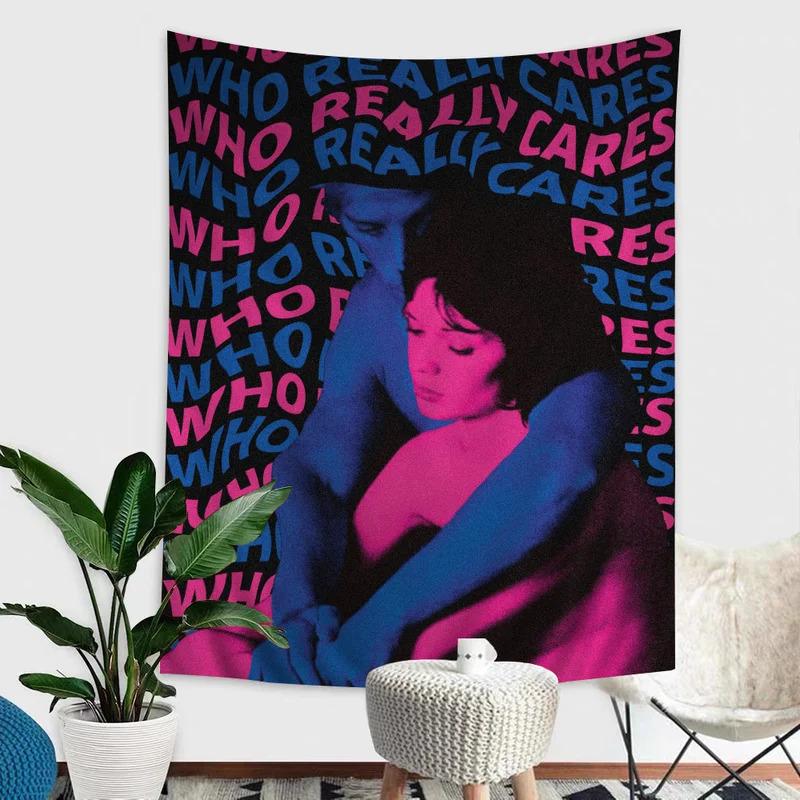 VIKAMA TV Girl Printed Tapestry Bohemian Style Wall Decor Tapestry Mandala Living Room Bedroom Home Decor Tapestry