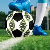 Pallone da Calcio Borussia Taglia 5 Colorato Cucito a Macchina PVC Pronto per la Competizione Resistente Alta Rimbalzabilità