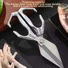 Heavy Kitchen Scissors Multifunctional Japanese Food Stainless Steel Anti-Rust Handle Comfortable and To Clean for Fish