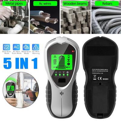 4v1 LCD stud Finder Snímač potrubí Detektor kovových drátů Elektrický nástěnný skener