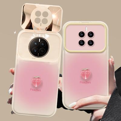 Applicable To Huawei Mate60pro Mobile Phone Case Vivo Smudge Peach Doll Lanyard Oppo Flip Mirror Xiaomi