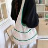 Spring Summer Woven Tote Bag Dopamine Color Shoulder & Underarm Bag Trendy Casual Beach Hollow Out Handbags