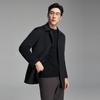 YOUNGOR Men's Yak Wool Business Lapel Overcoat