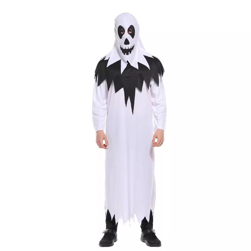 Halloween Costume Men's Adult Face Scary Ghost Clothing Performance Costume Vampire Costume Elf