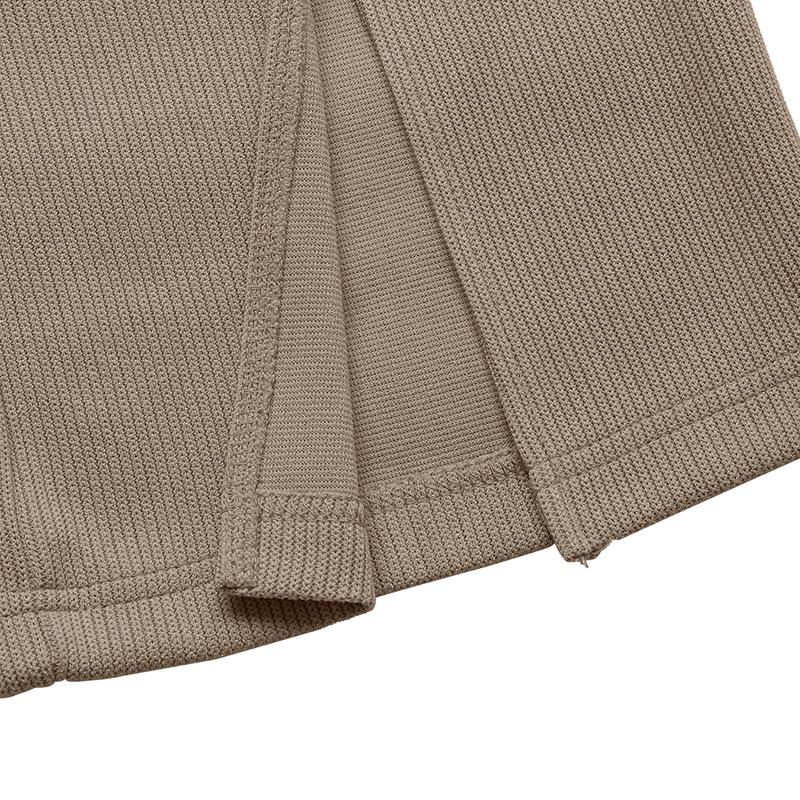 Autumn New Solid Color Slit Straight Leg Pants for Women's Daily Versatile Basic Casual Pants