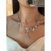 Spice Girl Mechanical Butterfly Necklace Retro Heavy Industry Collarbone Chain Medieval Niche Hollow Metal Neck Chain Light Luxury Jewelry Tide