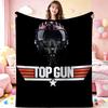 Top Gun Fighter Pilot Helmet Pattern Theme Flannel Blanket Cozy Warm Fleece Blanket For Living Room Air Conditioner Room Party Decor Great Holiday Gif