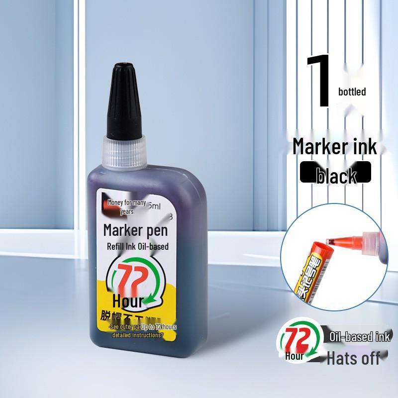 Long Tip 20mm Black Waterproof Deep Hole Marker for Woodworking and Tile