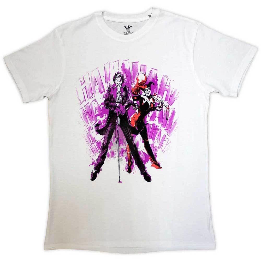 DC Comics Unisex T-Shirt: Joker - Harley & Joker Haha (Medium) L