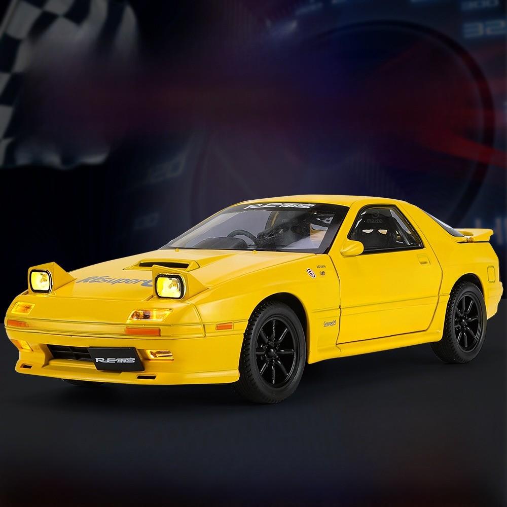 Car Alloy Mazda Model 124 Mazda Rx7 Light Sound Effects Hobbyists Collectors