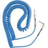 Fender Fender Guitar and Bass Cable Contour™ 30' Coiled Cable, Lake Placid Blue 9.1m
