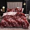 Marble Pattern Aesthetic Bedding Set Quilt Cover Pillowcases Cotton Euro Style Bed Linen Set Full Double Queen King Bedspread