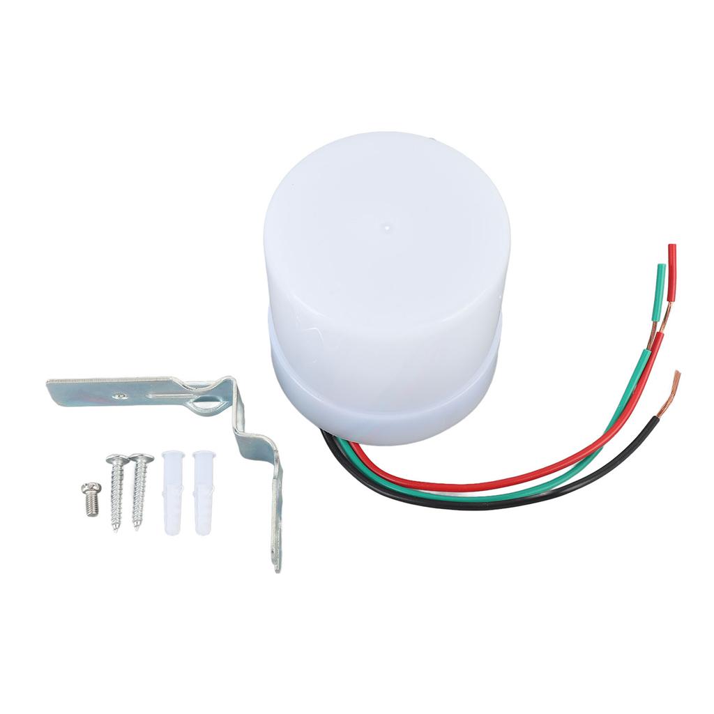 Light Control Sensor Outdoor Lighting Photocell 25A Dusk to Dawn Hard Wired Automatic On Off with